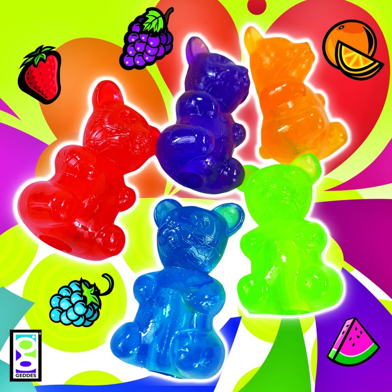 Geddes Raymond Gummy Bear Scented Pencil Toppers - Pack of 24 - Fun and Colorful School Supplies for Kids - Image 3